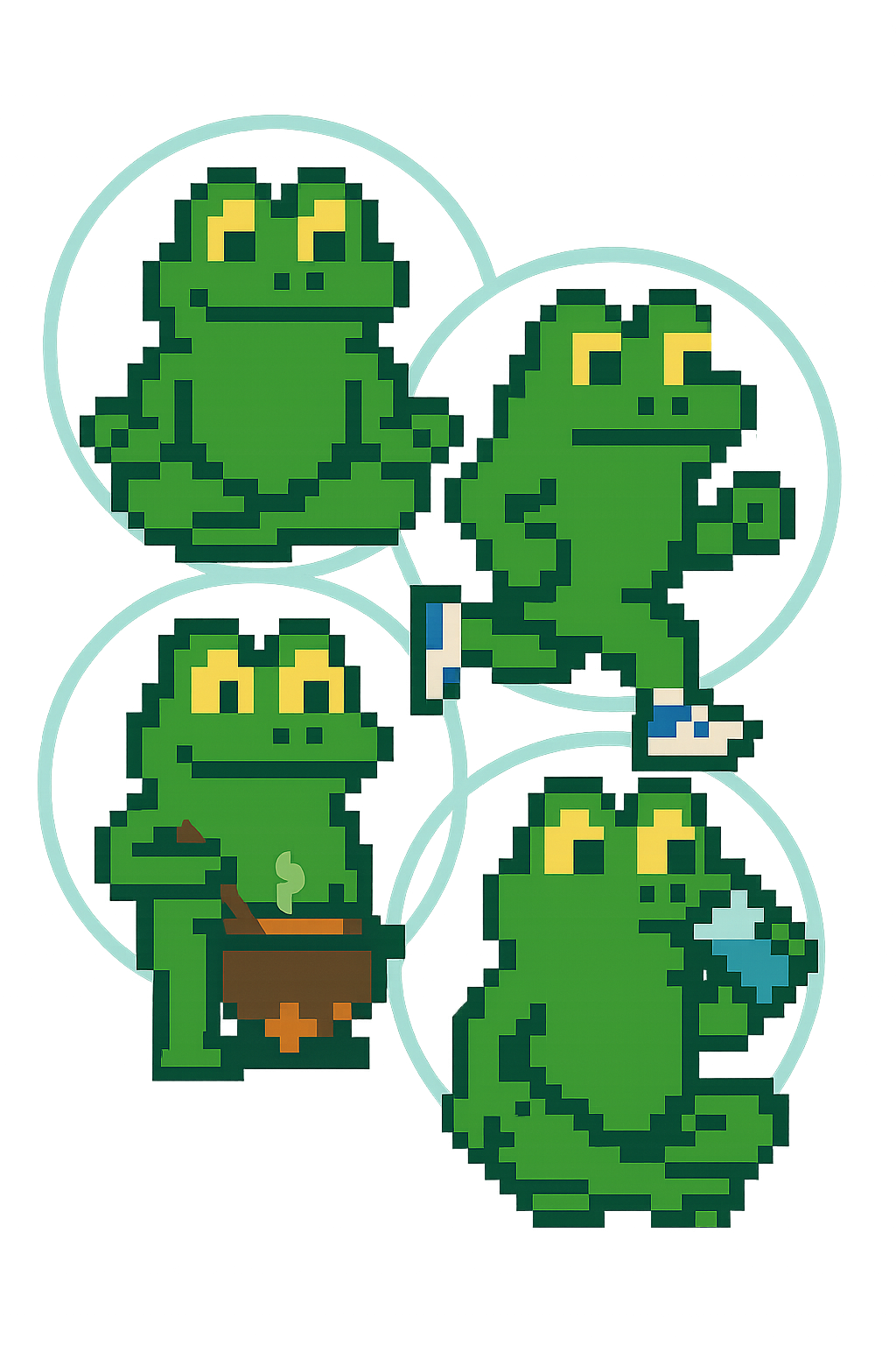 Frogs doing self improvement stuff
