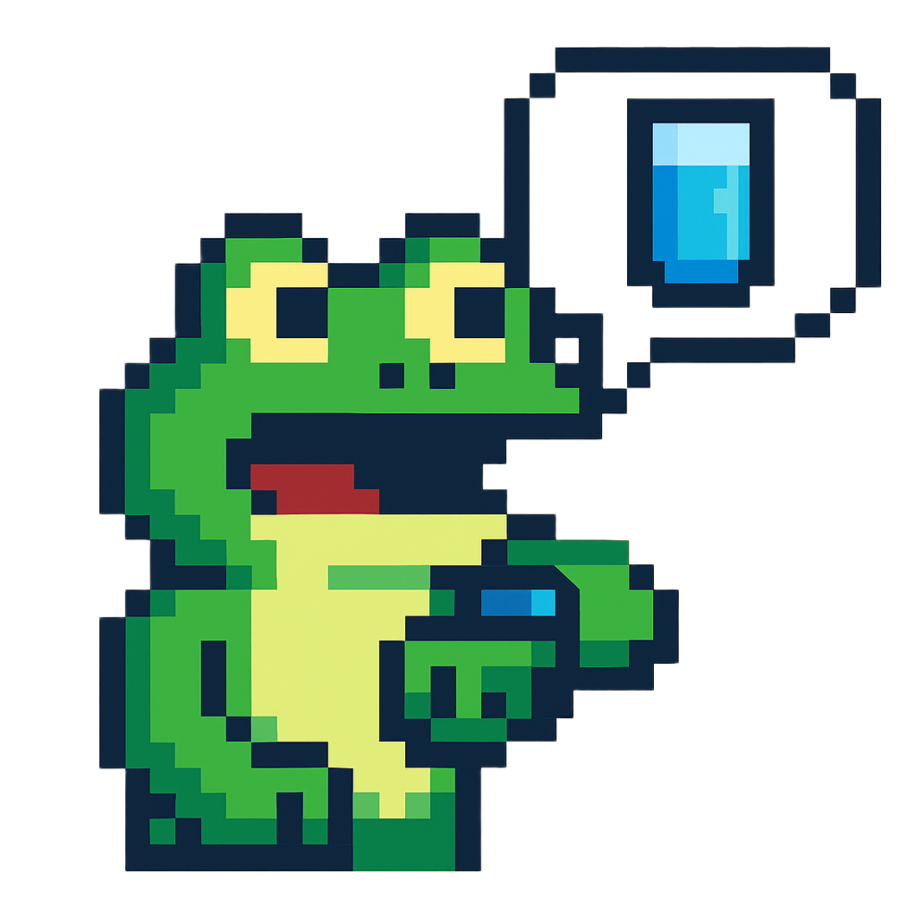 Frog speaking to a smart watch